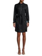 French Connection Self-tie Long-sleeve Dress
