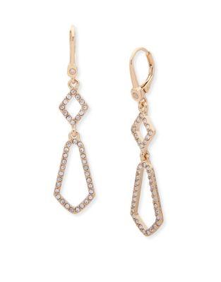 Ivanka Trump Crystal Geometric Drop Earrings