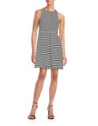 Jessica Simpson Striped Fit-and-flare Dress