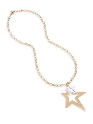Robert Lee Morris Soho Goldtone Star Pendant Necklace