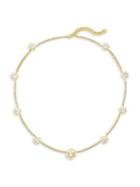 Etienne Aigner Hexagon Crystal Collar Necklace