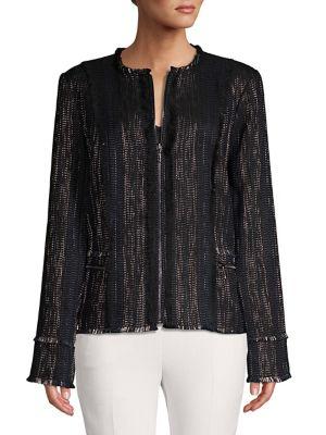 Elie Tahari Marlyn Front Zipper Jacket