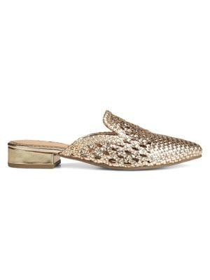 Sam Edelman Clara Metallic Leather Mules