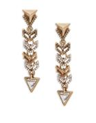 Design Lab Lord & Taylor Crystal Arrow Drop Earrings