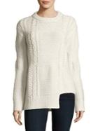 Calvin Klein Jeans Notch-hem Cable-knit Sweater