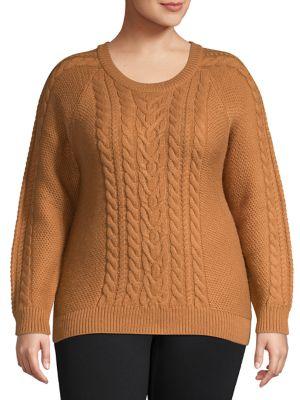 Vero Moda Curve Plus Priya Cable Knit Sweater