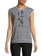 Max Mara Studio Stripe Sleeveless Top