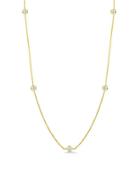Roberto Coin Diamond And 18k Yellow Gold Station Necklace