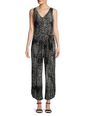 H Halston Sleeveless Tulip-hem Jumpsuit