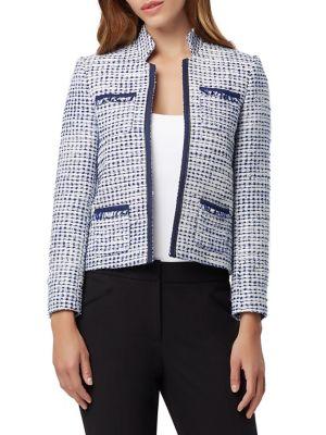 Tahari Arthur S. Levine Patch-pocket Boucle Jacket