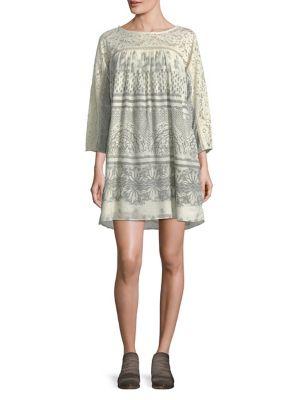 Free People Sun Daze Quarter-sleeve Dress
