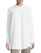 Eileen Fisher Long Sleeve Organic Linen Shirt