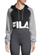 Fila Luciana Colorblocked Cropped Hoodie