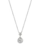 Morris & David 0.35 Tcw Diamond And 14k White Gold Drop Pendant Necklace