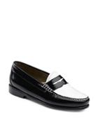 G.h. Bass Whitney Contrast Vamp Leather Penny Loafers
