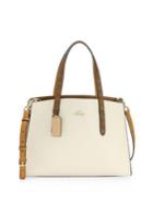 Coach Charlie Carryall Leather Top Handle Bag
