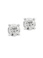 Effy 14k White Gold And 0.75tcw Diamond Earrings