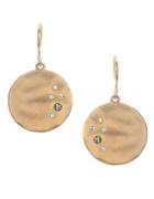Kenneth Cole New York Pave Goldtone Circle Drop Earrings