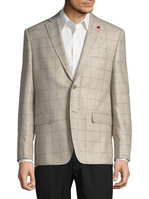 Tailored Windowpane Sports Coat