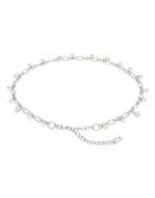 Fashion Focus Faux Pearl And Crystal Chain Belt