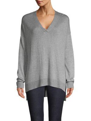 Lord & Taylor V-neck High-low Top