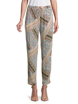 Bcbgeneration Patchwork Printed Drawstring Pants