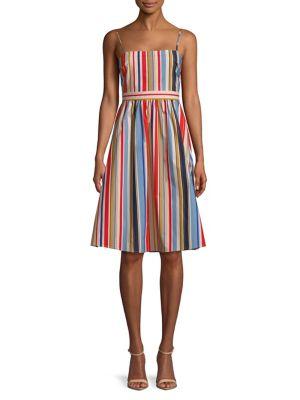 Astr The Label Striped A-line Dress