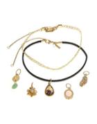 Lonna & Lilly Seven-piece Crystal Choker Necklace And Pendant Set