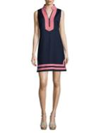 Eliza J Two-tone Cotton Shift Dress