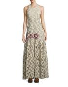 Free People Lace Topped Maxi Dress