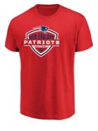 Majestic New England Patriots Nfl Primary Receiver Cotton Tee