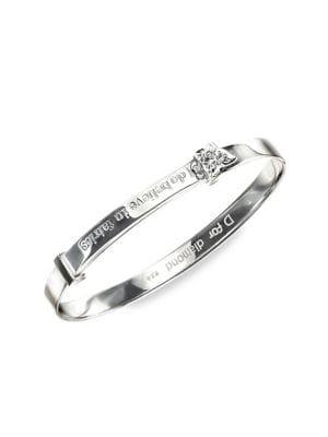 D For Diamond I Do Believe In Fairies Bangle