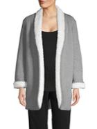 Lord & Taylor Reversible Cotton Open-front Jacket