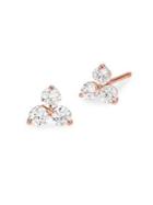 Michael Kors Custom Kors Sterling Silver & Crystal Cluster Stud Earrings