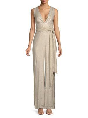 Mestiza New York Metallic Midnight Chrissy Sequin Jumpsuit