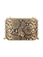 Lauren Ralph Lauren Snakeskin-embossed Leather Crossbody Bag