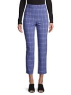 Miss Selfridge High-rise Plaid Slim Pants