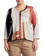 Nic+zoe Plus Come Together Colorblock Cardigan