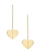 Kate Spade New York Heritage 12k Yellow Goldplated Metal Heart Linear Earrings