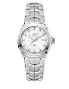 Tag Heuer Link Diamonds, Mother-of-pearl And Stainless Steel Bracelet Watch