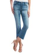 Liverpool Jeans Hannah Cropped Raw Hem Flare Jeans