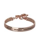 Bcbgeneration Basic Studded Love Peace Happiness Bracelet