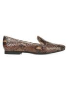 Naturalizer Emiline Embossed Snakeskin Leather Loafers