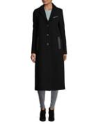 Marc New York Anne Faux-leather Trimmed Long Coat