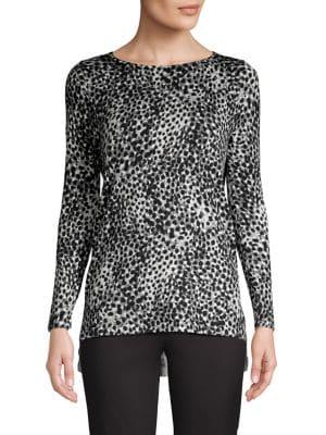 Lord & Taylor Petite Animal-print Top