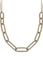 Lord & Taylor 14k Yellow & White Gold Wheat Chain Link Necklace