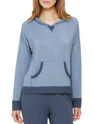 Dkny Long Sleeve Top With Hood