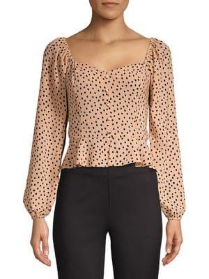 Miss Selfridge Printed Long-sleeve Top