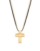 Robert Lee Morris Soho Leather Cross Pendant Necklace