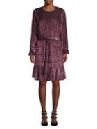 Michael Michael Kors Velvet Tie-waist Dress